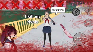 killing my rivals🤭💕  yandere chan simulator 12 android  Dl link🔗🩸 [upl. by Bryanty]