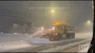 1212024 Lake Effect White Out Thundersnow [upl. by Encratis]