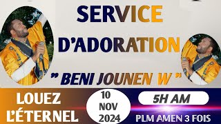 BENI JOUNEN WSERVICE D’ADORATIONPLM AMEN 3 FOISRTG10 NOV2024 [upl. by Aerdnwahs]