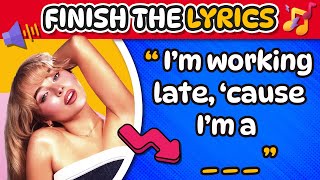 FINISH THE LYRICS  Most Popular Songs of 2024  Music Quiz quizblisss [upl. by Ajuna]