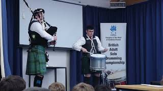 Daniel Mulcahy  Final  RSPBA Adult British Solo Drumming Championships [upl. by Oicirbaf]