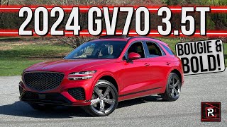 The 2024 Genesis GV70 35T Sport Prestige Is Strikingly Posh Compact Luxury SUV [upl. by Cirenoj]