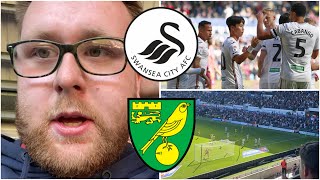 Swansea City 10 Norwich City  HUGE 3 POINTS ON A SUNNY SATURDAY  Match Vlog 128 [upl. by Ramyar]