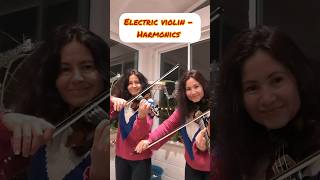 Electric violin  harmonics vs regular tones shorts [upl. by Otilopih]