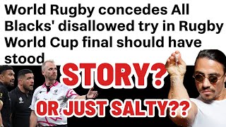 WORLD RUGBY SAY RWC FINAL MISTAKE WAS MADE  Ref amp TMO were Wrong [upl. by Nirre]