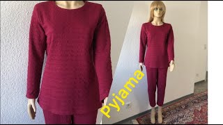 Wie man pyjama in 30 Minuten nähen kannHow to sew Panamas in 30 minutes [upl. by Aible338]