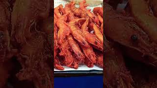 Jhinga fry 🐟seafood viralvideo viralshorts [upl. by Aihsekat516]