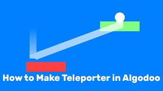 How To Make Teleporter in Algodoo [upl. by Artap980]