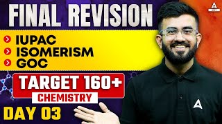 Final Revision  IUPAC Isomerism amp GOC  Day 3  Nitesh Devnani [upl. by Elbys284]