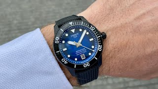 Tissot Seastar 1000 Powermatic 80 blackblue 40 mm [upl. by Richara]