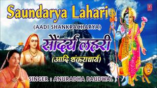 Aadi Shankracharya Saundarya Lahari By Anuradha Paudwal Full Audio Song Juke Box [upl. by Klara]