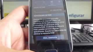 como ingresar administrador de aplicaciones samsung Galaxy fame S6810 español Full HD [upl. by Liberati]