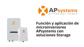 Webinar APsystems Función y aplicación de microinversores APsystems con soluciones Storage [upl. by Yadroc152]