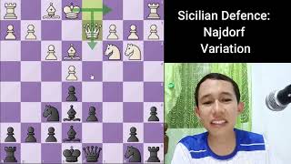 SIcilian Defence Najdorf Variation Tagalog Chess Tutorial [upl. by Erikson]