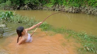 Amazing Fishing  Best Fishing Video  Girl Fishing [upl. by Yltsew6]