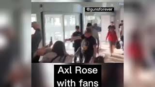 Axl Rose meets fans at the airport in Europe Guns N’Roses 2023 [upl. by Clarence]