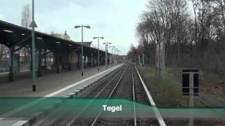 Führerstandsmitfahrt SBahn Berlin Schönholz  Hennigsdorf [upl. by Esialb]