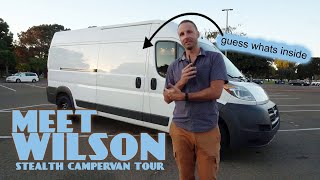 DIY Stealth Campervan Tour  Promaster Vanlife [upl. by At173]