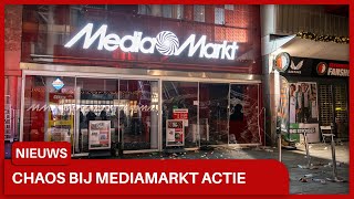 Ongeregeldheden bij kortingsactie Media Markt in Rotterdam [upl. by Aiki]