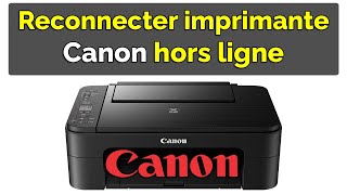 Comment connecter une imprimante Canon hors connexion alors qu’elle est allumée [upl. by Nelad]