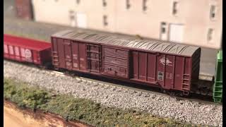 MoPac Missouri Pacific Railroad N scale Model Trains Rasch Studios DCC sound 1160 gauge SD40 GP38 [upl. by Haldane]