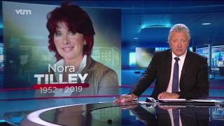 Nora Tilley overleden na strijd tegen ALS  VTM Nieuws 19 uur [upl. by Ness]