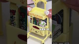 Immersive storage miniature mini cart food toys mini food toys miniature scenes pretend play toy [upl. by Leal]