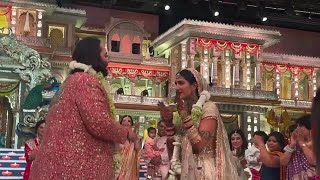 Anand Ambani Radhika warmala wedding Ambaniwedding weddingvideo weddingdance [upl. by Licec]