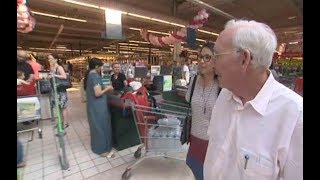 À Roncq Nord Gérard Mulliez fête les 50 ans du premier magasin Auchan [upl. by Goss]