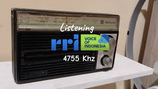 Siaran Radio SW RRI Voice Of Indonesia 4755 Khz [upl. by Nnairrehs]