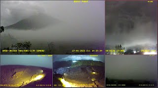 SEMERU live view volcano indonesia [upl. by Nannaihr553]