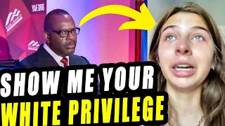 BLACK Conservative Professor Brings Delusional WHITE liberal Student To TEARS on “WhitePrivilege” [upl. by Asia]