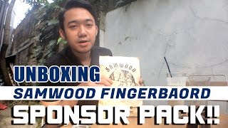 Samwood Fingerboard  Unboxing Sponsor Pack [upl. by Novled]