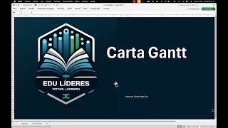 Uso de la Carta Gantt Excel [upl. by Graner]