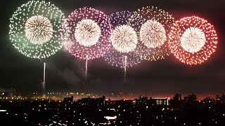 長岡花火 2015年8月3日 4K 尺玉100連発 Nagaoka Fireworks festival 12inch shell×100 [upl. by Niryt800]