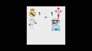 Real Madrid vs CELTA vigo 21 football realmadrid realmadridfan edit trollface music madrid [upl. by Atiluj]