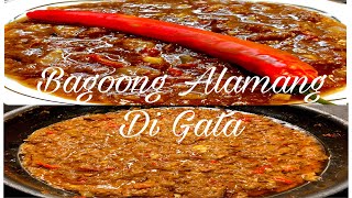 BAGOONG ALAMANG DI GATA  FILIPINO RECIPE  Landay Libun [upl. by Ahsieket572]