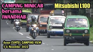 Mitsubishi minicab L100  camping bersama minicab di dusun CUNTEL CAMPING VIEW [upl. by Laerdna90]