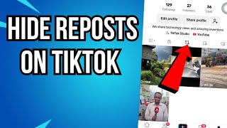 How To Hide Reposts On Tiktok [upl. by Lumbard89]