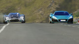 Rimac Nevera vs Lamborghini Terzo Millennio at Highlands [upl. by Acinoev505]