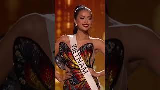 Miss Universe Vietnam Preliminary Evening Gown 71st MISS UNIVERSE [upl. by Reffinej]