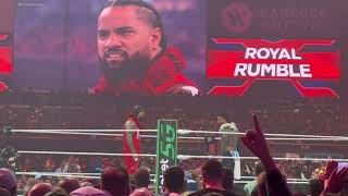 2024 WWE Men’s Royal Rumble entrances  ending  live crowd reaction [upl. by Retniw]