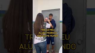 A cara dele é a melhor 😂 professora alunos escola shorts [upl. by Reinold]