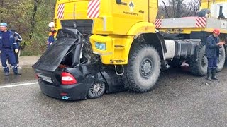 Insane Car Crash 2024  VERY Idiots Dangerous Truck Driving Skill Fails amp Bad Day at Work 2024 [upl. by Dnob]