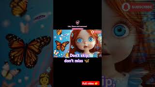 👸 Adorable doll । Viral dollhouse wonder butterfly 🦋 [upl. by Notluf]