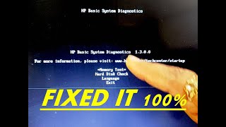 How To Fix Run Diagnostic Scan For HP Laptop Whats Wrong With HP laptop Run Self Test for HP [upl. by Adigun]