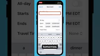 Create a Calendar Event From a Text Message on your iPhone [upl. by Barra26]