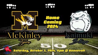 McKinley Tigers vs Kaimuki Bulldogs Varsity Football Saturday October 5 2024 [upl. by Iorgos]