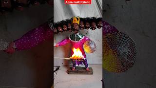 🗞️📰 रावण कैसे बनाए  Ravan Putla making  Ravan kaise banate hain Shorts [upl. by Dorene]