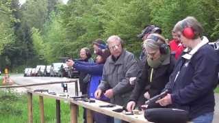 107th Habsburg Schiessen 2014  50m Pistol  1st series 2 shots in 60 seconds [upl. by Zebulen]